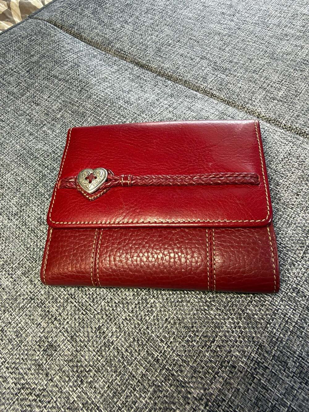 Brighton Bellissimo Heart Wallet Red Leather